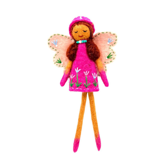 Saffron Fairy Felt Ornament