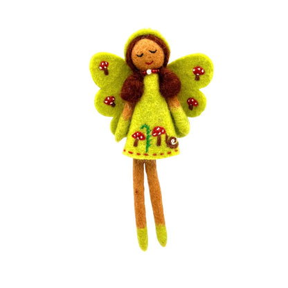Saffron Fairy Felt Ornament
