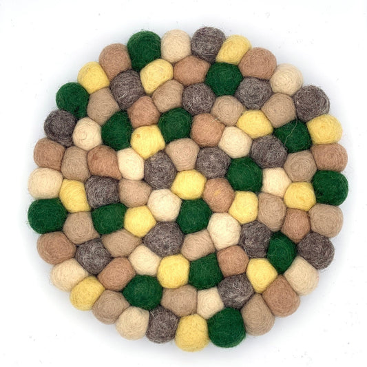 Autumn Felt Ball Trivet