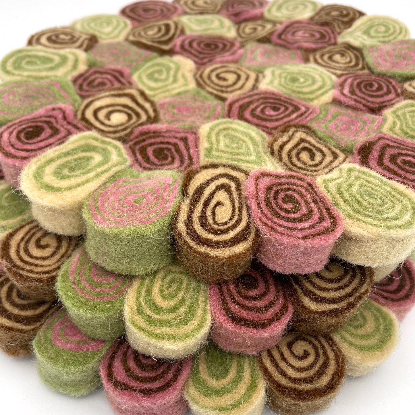 Kyoto Matcha Felt Swirl Trivet