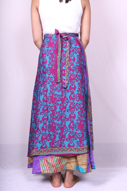 Sari Ankle-length Wrap Skirt
