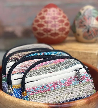 Sari 2-Zipper Coin Purse/Pouch