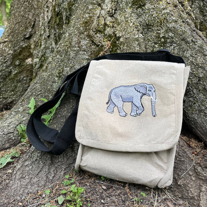 African Elephant Field Bag