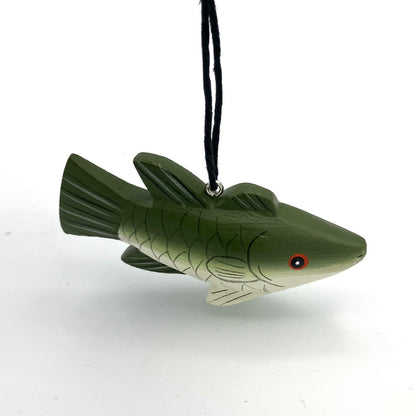 Mini Smallmouth Bass Balsa Ornament