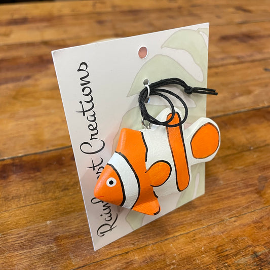 Mini Clownfish Balsa Ornament