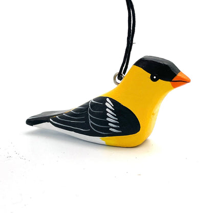 Mini American Goldfinch Balsa Ornament