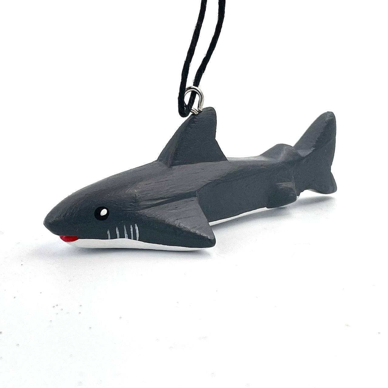 Mini Great White Shark Balsa Ornament