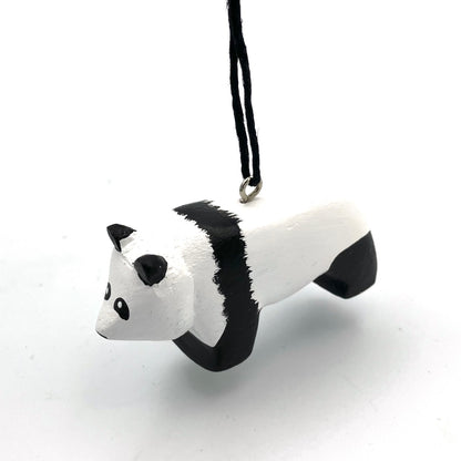 Mini Panda Balsa Ornament