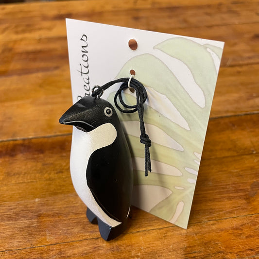 Mini Penguin Balsa Ornament
