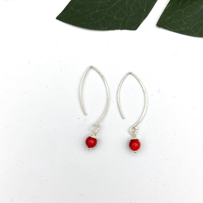 Crescent Sterling Silver Earrings