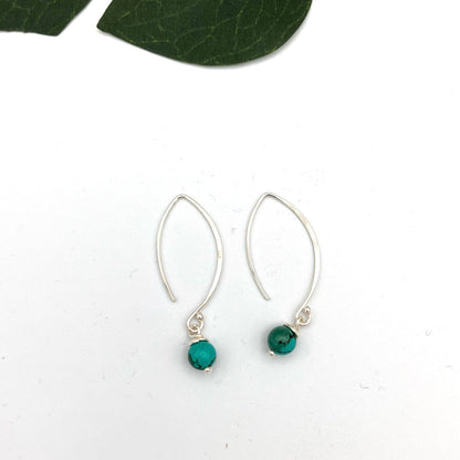 Crescent Sterling Silver Earrings