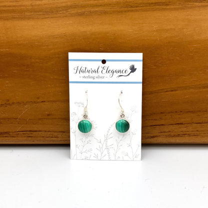 Malachite Sterling Silver Earrings