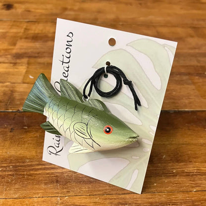 Mini Smallmouth Bass Balsa Ornament