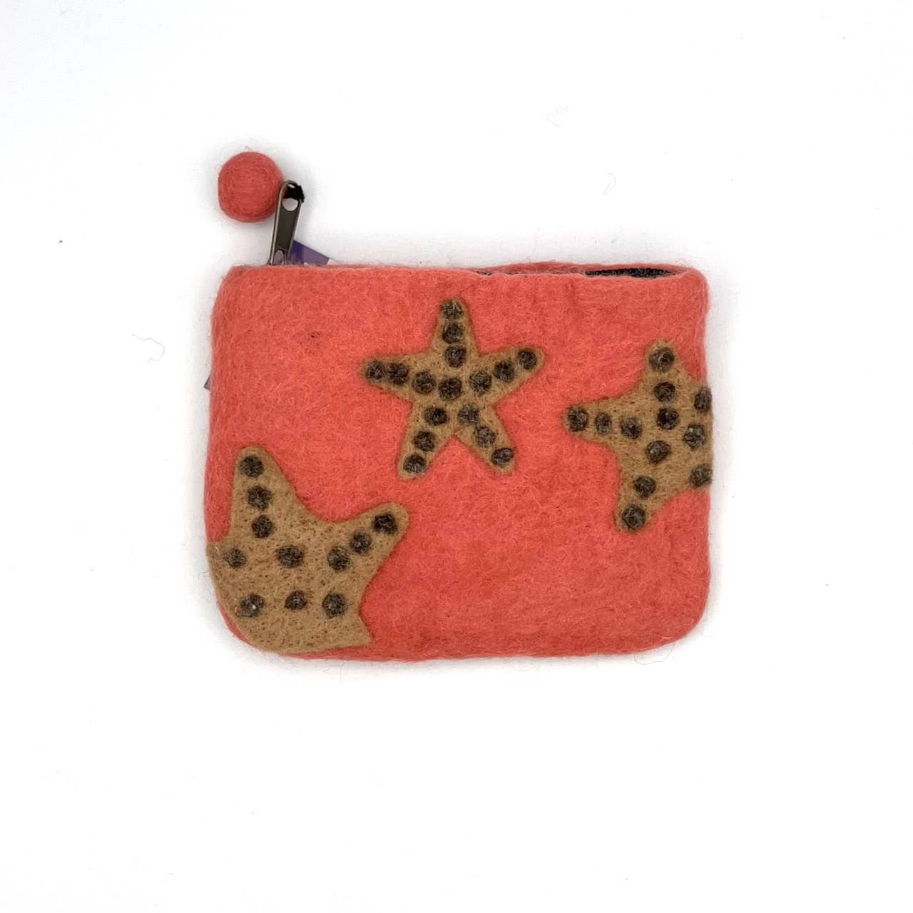 Starfish Felt Coin Purse