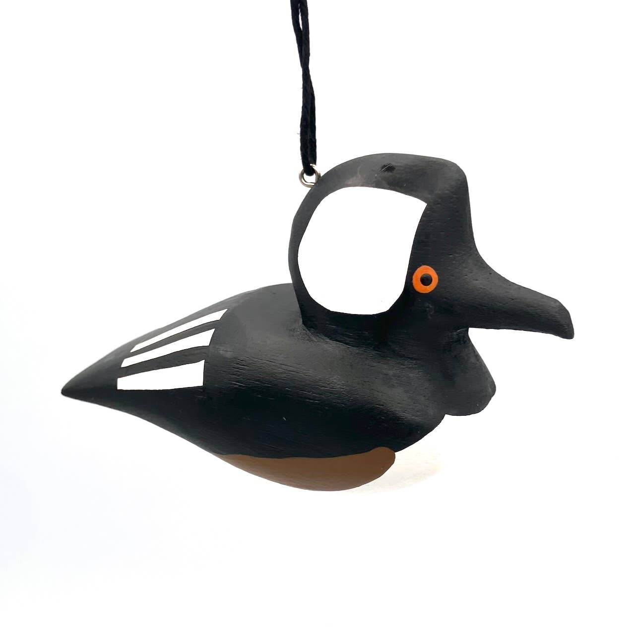 Hooded Merganser Balsa Ornament