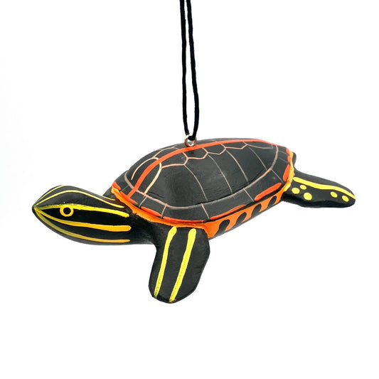 Southern Painted Turtle Balsa Ornament