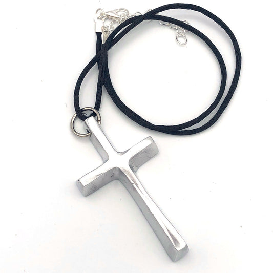Recycled Aluminum Cross Necklace