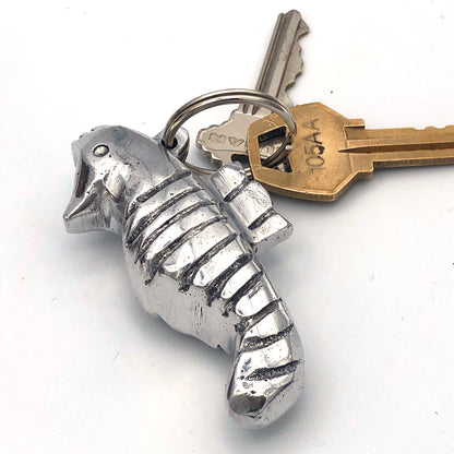 Recycled Aluminum Seahorse Keychain