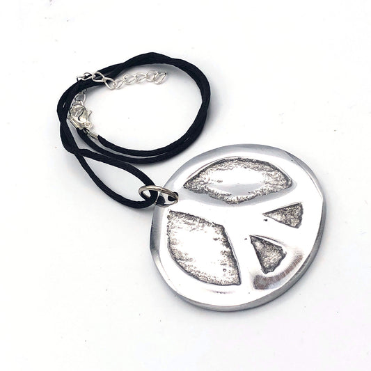 Recycled Aluminum Peace Necklace