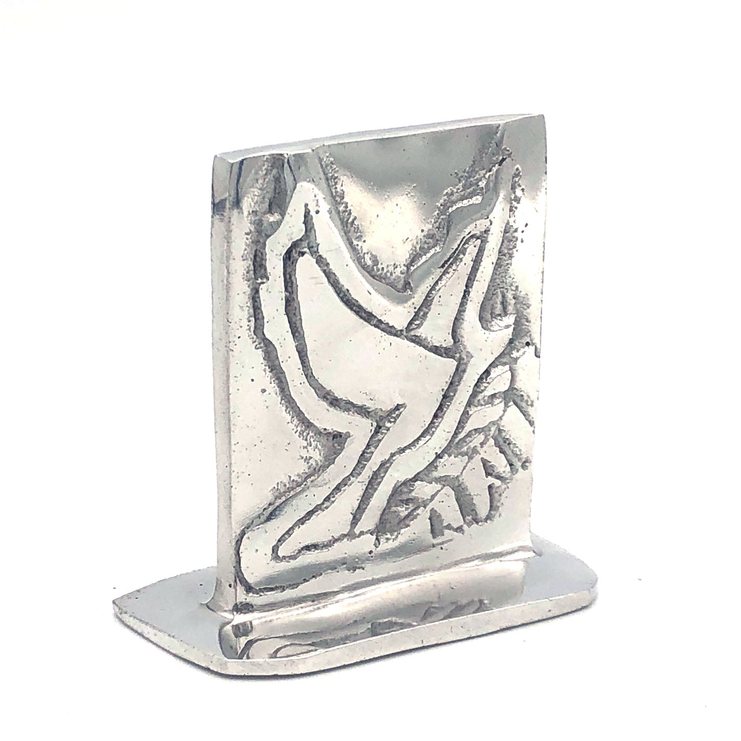 Recycled Aluminum Small Peace Dove with base