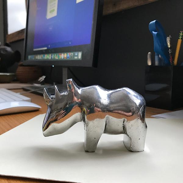 Recycled Aluminum Rhino