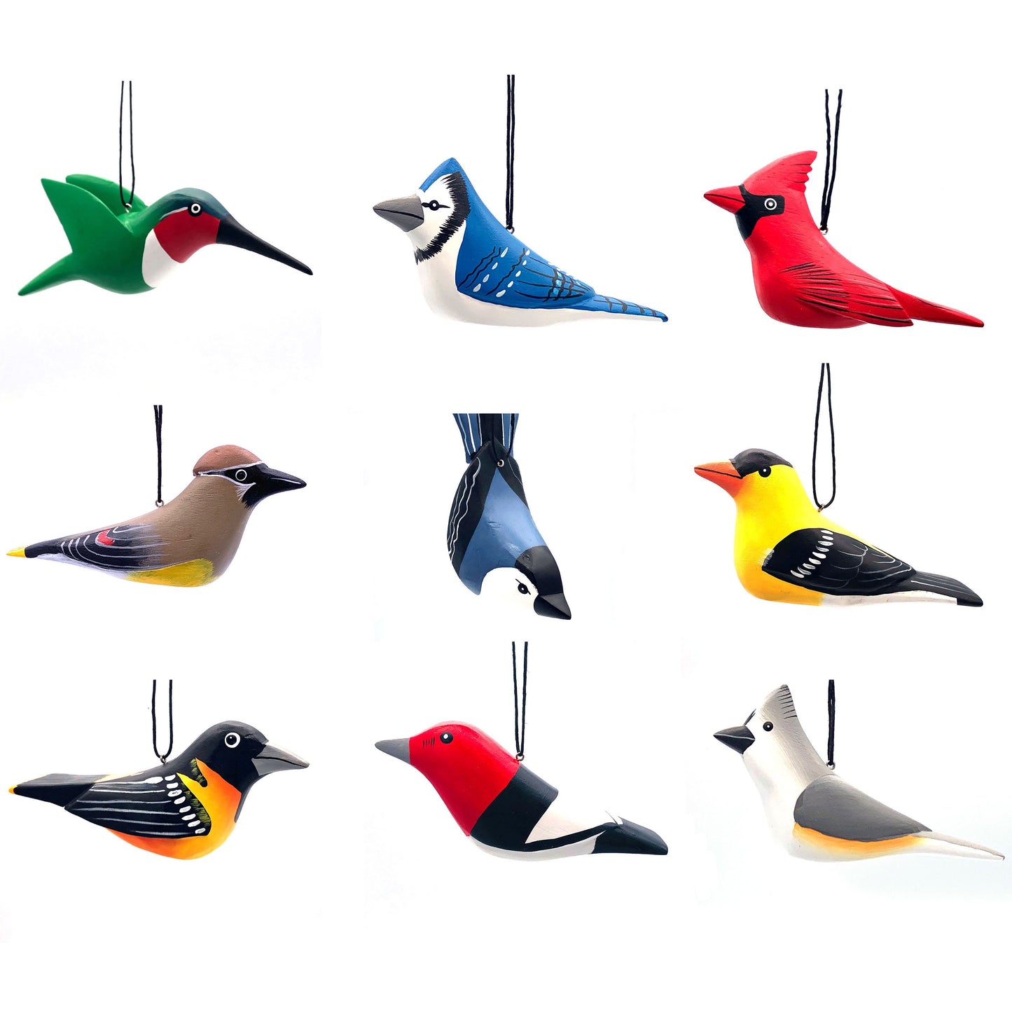 Backyard Bird Balsa Ornament Assortment (30 units)