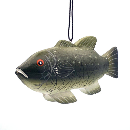Smallmouth Bass Balsa Ornament