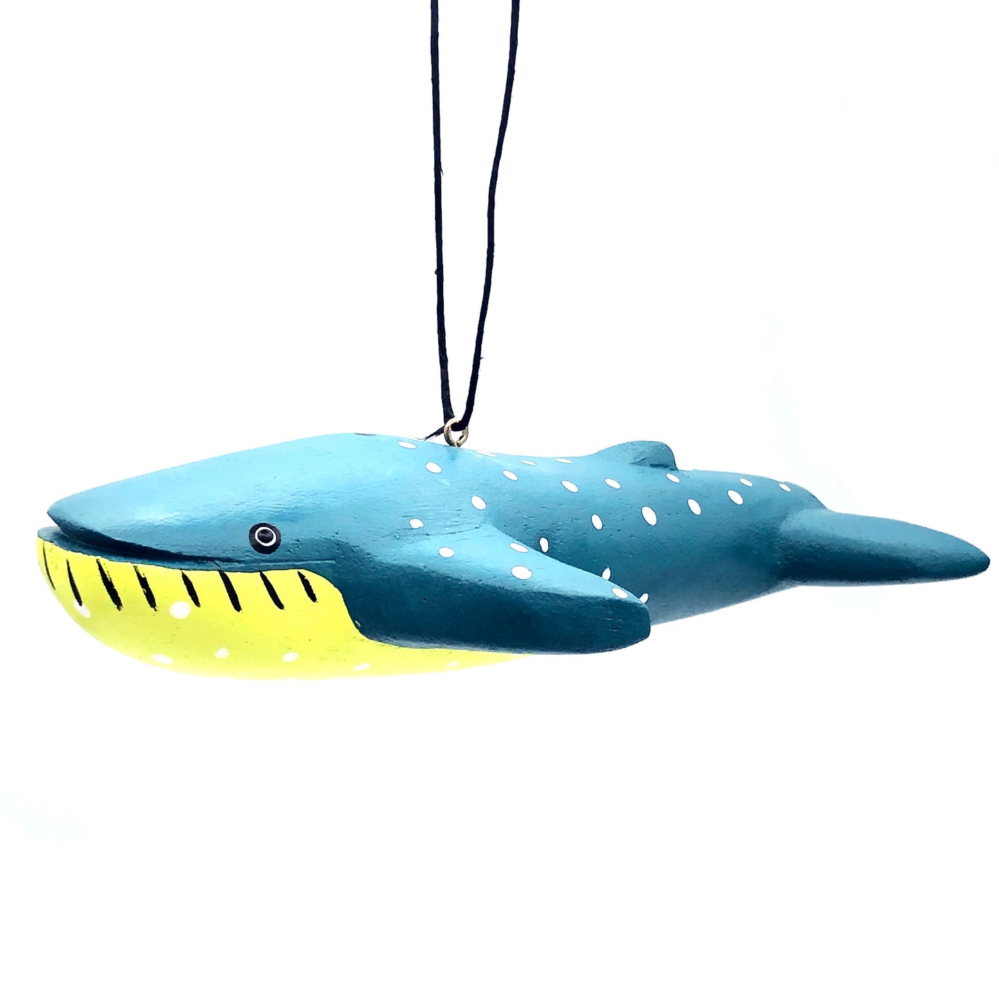 Blue Whale Balsa Ornament