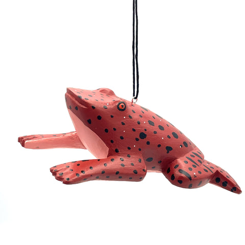 California Red-Legged Frog Balsa Ornament