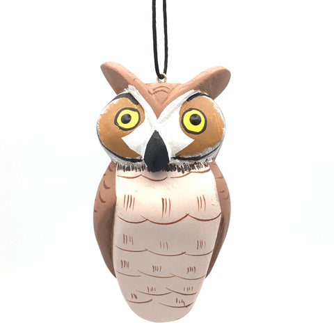 Great Horned Owl Balsa Ornament