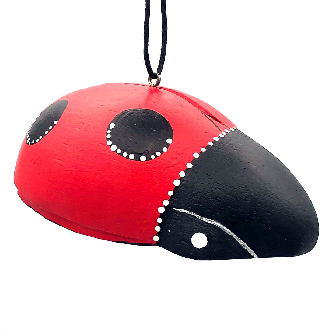 Ladybug Balsa Ornament