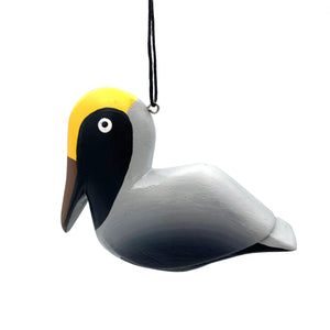 Pelican Balsa Ornament