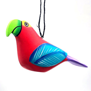 Scarlet Macaw Balsa Ornament
