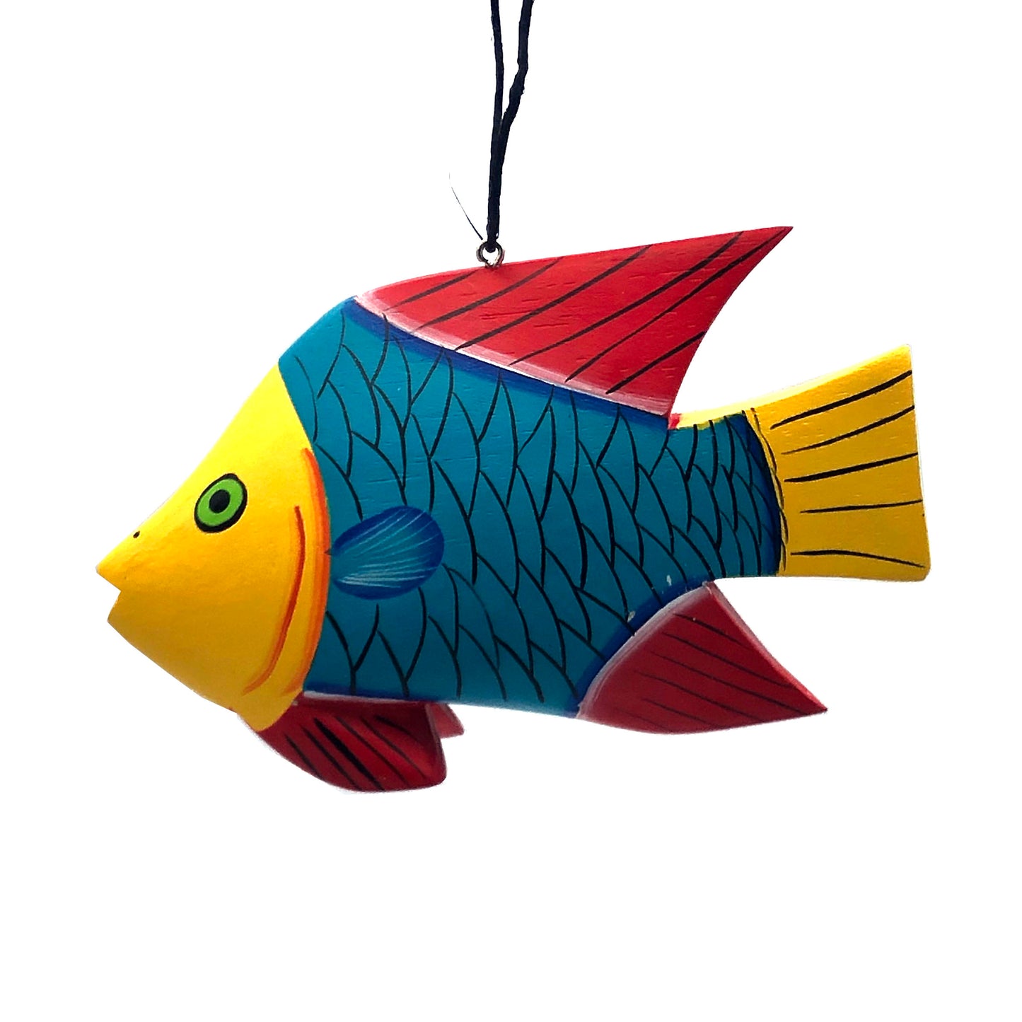Whimsical Fish Balsa Ornament