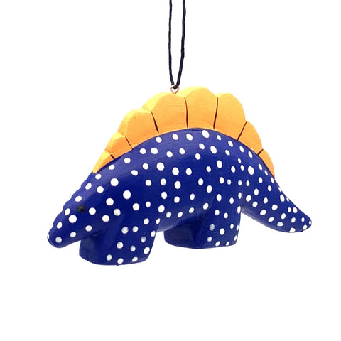 Whimsical Stegosaurus Balsa Ornament