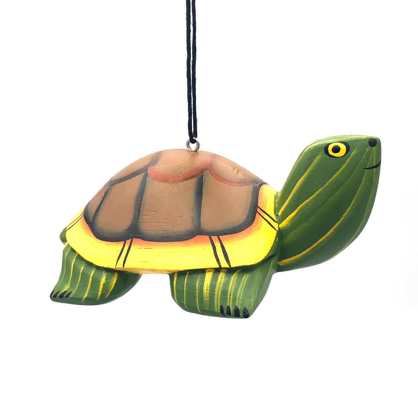 Whimsical Turtle Balsa Ornament
