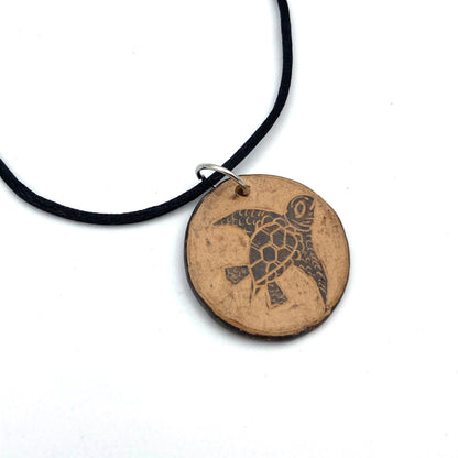 Sea Turtle Ceramic Necklace