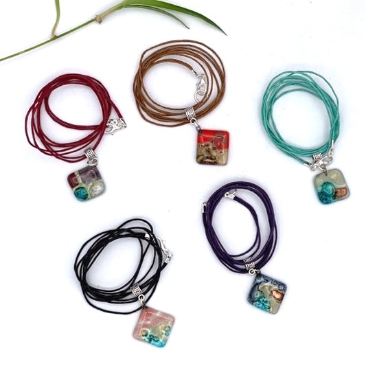 Fused Glass Necklace