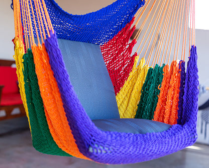Handwoven Hammock Chair (Rainbow)