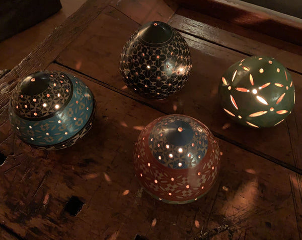 Geometric Mixed Design Luminary (assorted colors)