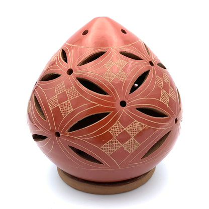 Geometric Flower Cutout Luminary (assorted colors)