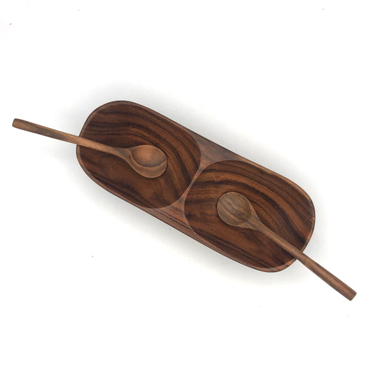 Tropical Hardwood Salsa Dish Small