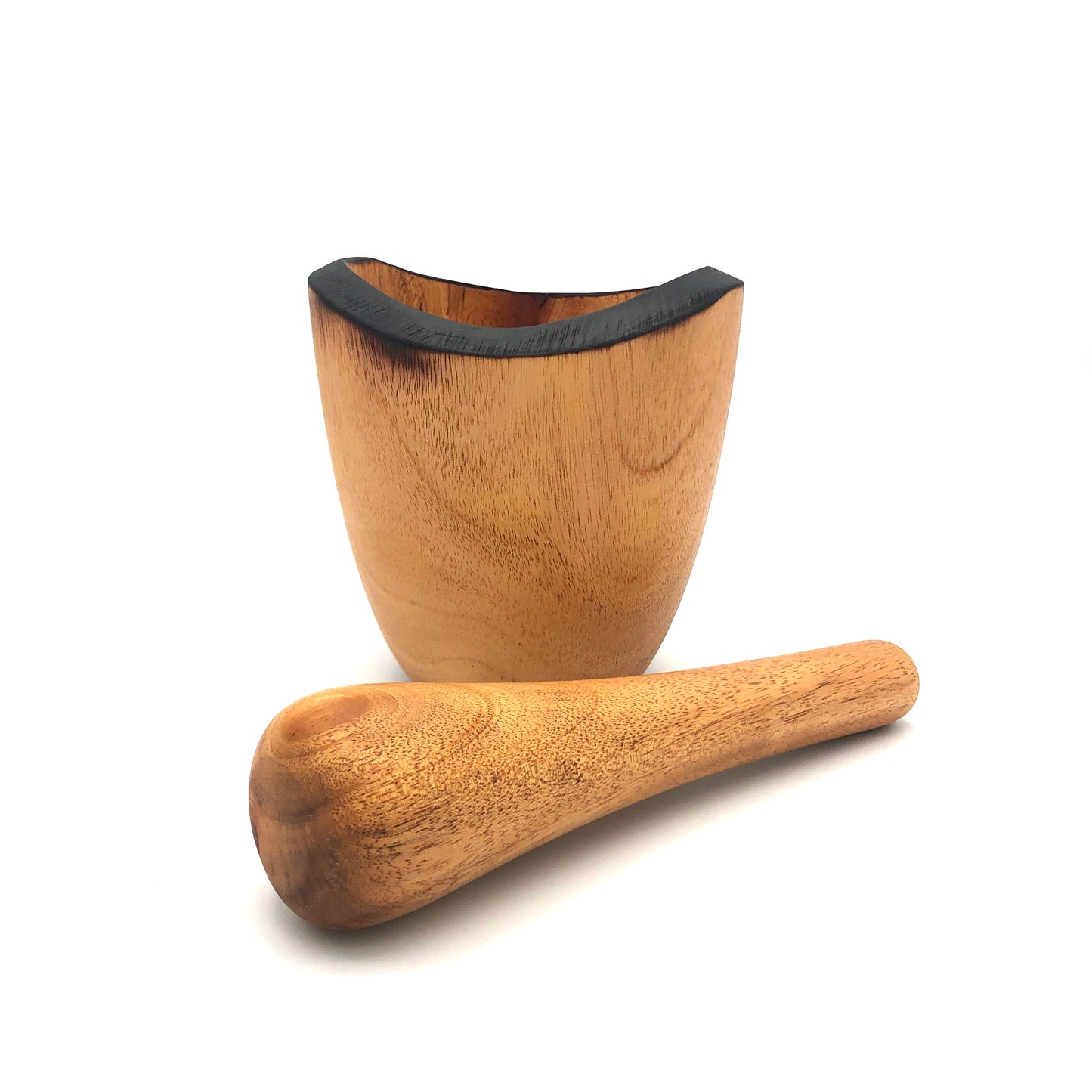 Tropical Hardwood Mortar & Pestle - Rustic