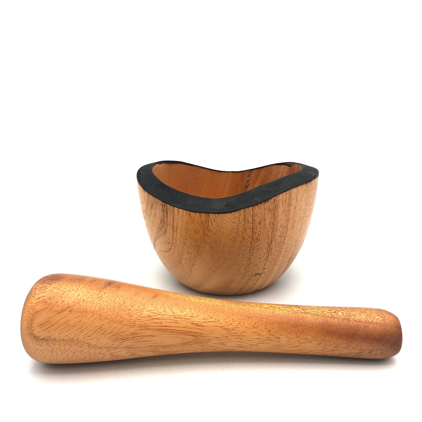 Tropical Hardwood Mortar & Pestle - Rustic